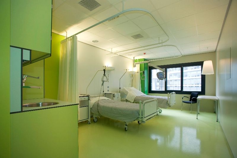 rideaux de séparation pour les chambres d'hôpitaux